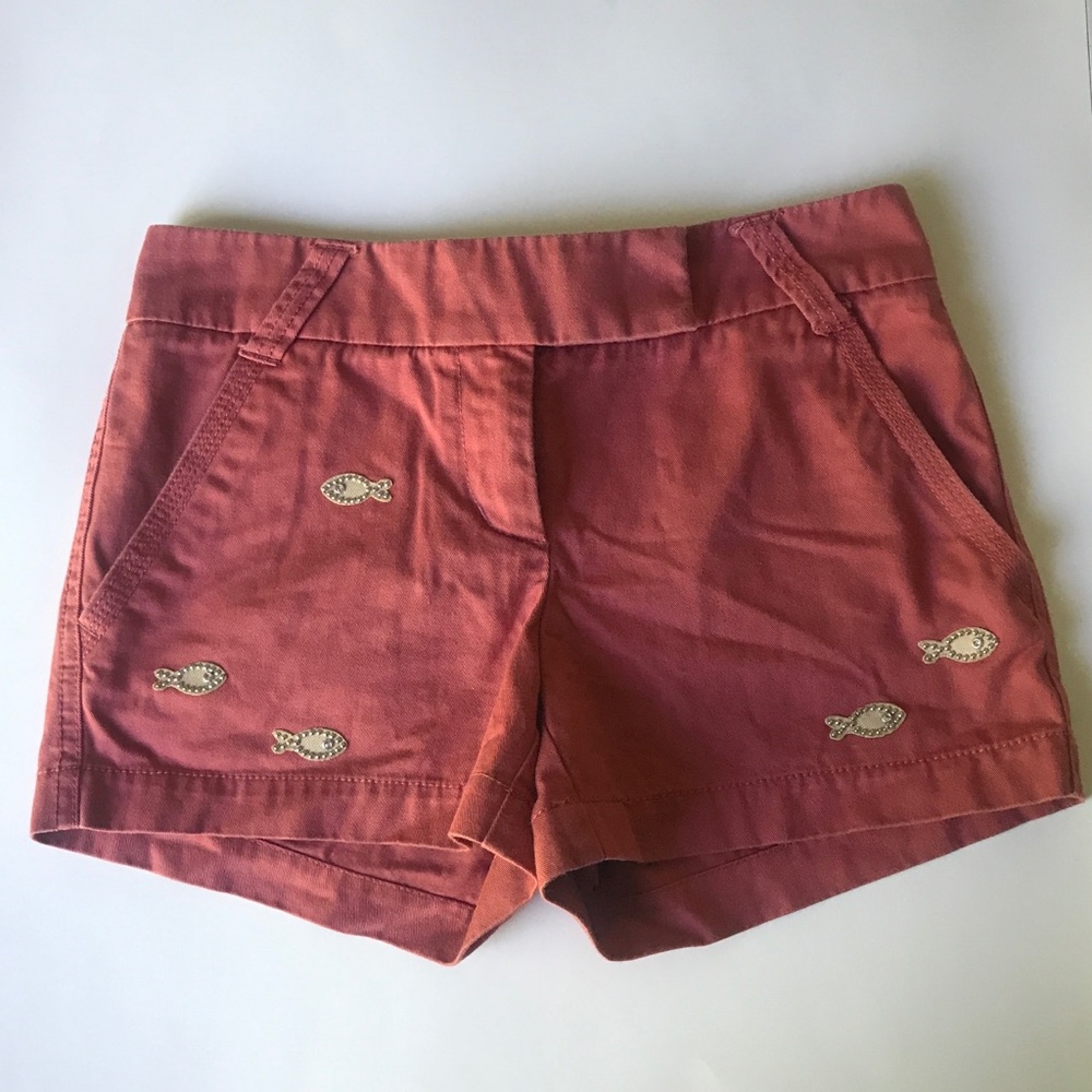 J. Crew Factory Embellished 3” Chino Shorts